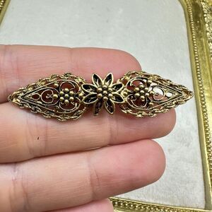 Vintage Jewelry Gold Tone Victorian Bar Long Pin Brooch Gold or Brass Brooch